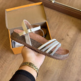 Sandália Beira Rio Tiras de Strass 8523.118