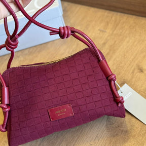 Bolsa Tiracolo Arezzo Camurça Tressê Pequena A500210976