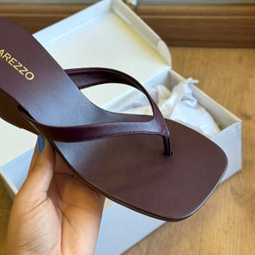 Sandália Arezzo Anabela Tiras Thong A138530001