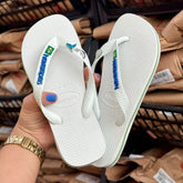 Havaianas Brasil +Placa Logo + Pin Sereia, Concha e Golfinho