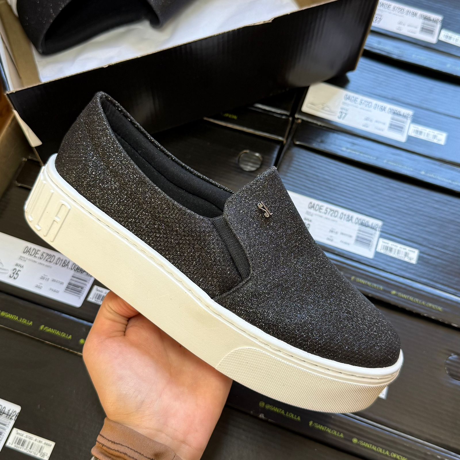 Tênis Santa Lolla Slip On Flatform 038F.11E4