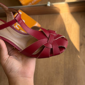 Sandália Beira Rio Salto Bloco Tiras Entrelaçadas 8436.242