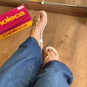 Sandália Moleca Rasteira Casual 5557.101