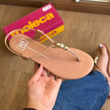 Sandália Moleca Rasteira Casual 5557.101