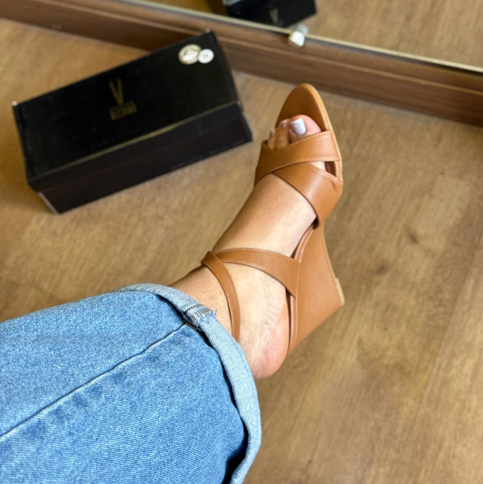 Sandália Salto Anabela Vizzano 6563.101