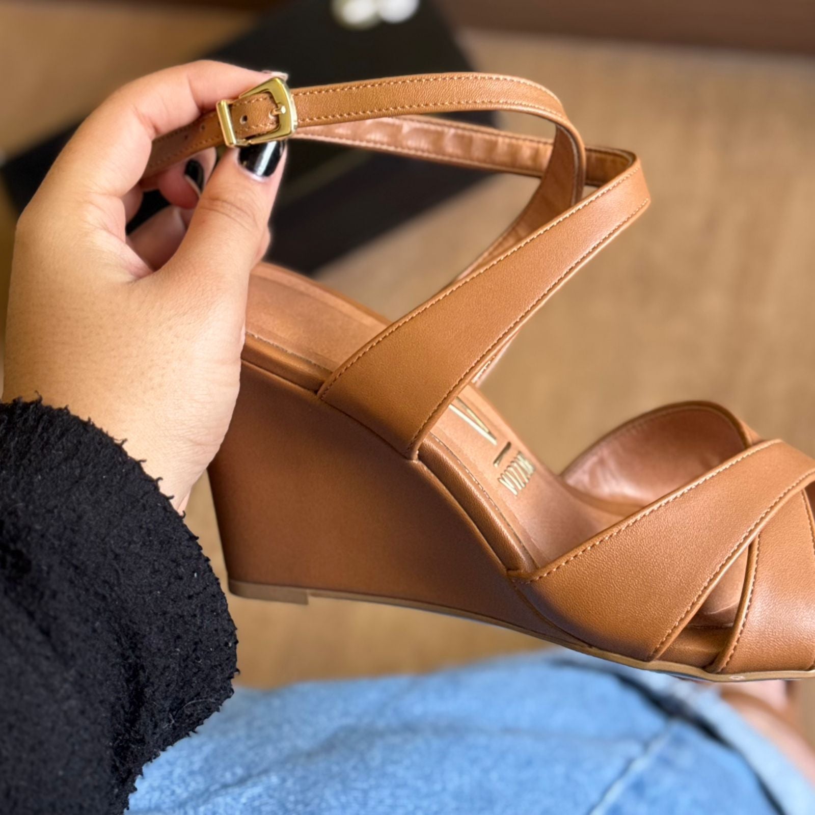 Sandália Salto Anabela Vizzano 6563.101