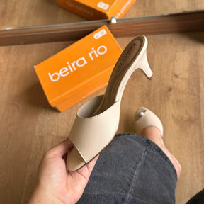 Sandália Mule Beira Rio Salto Fino Baixo 8308.1438