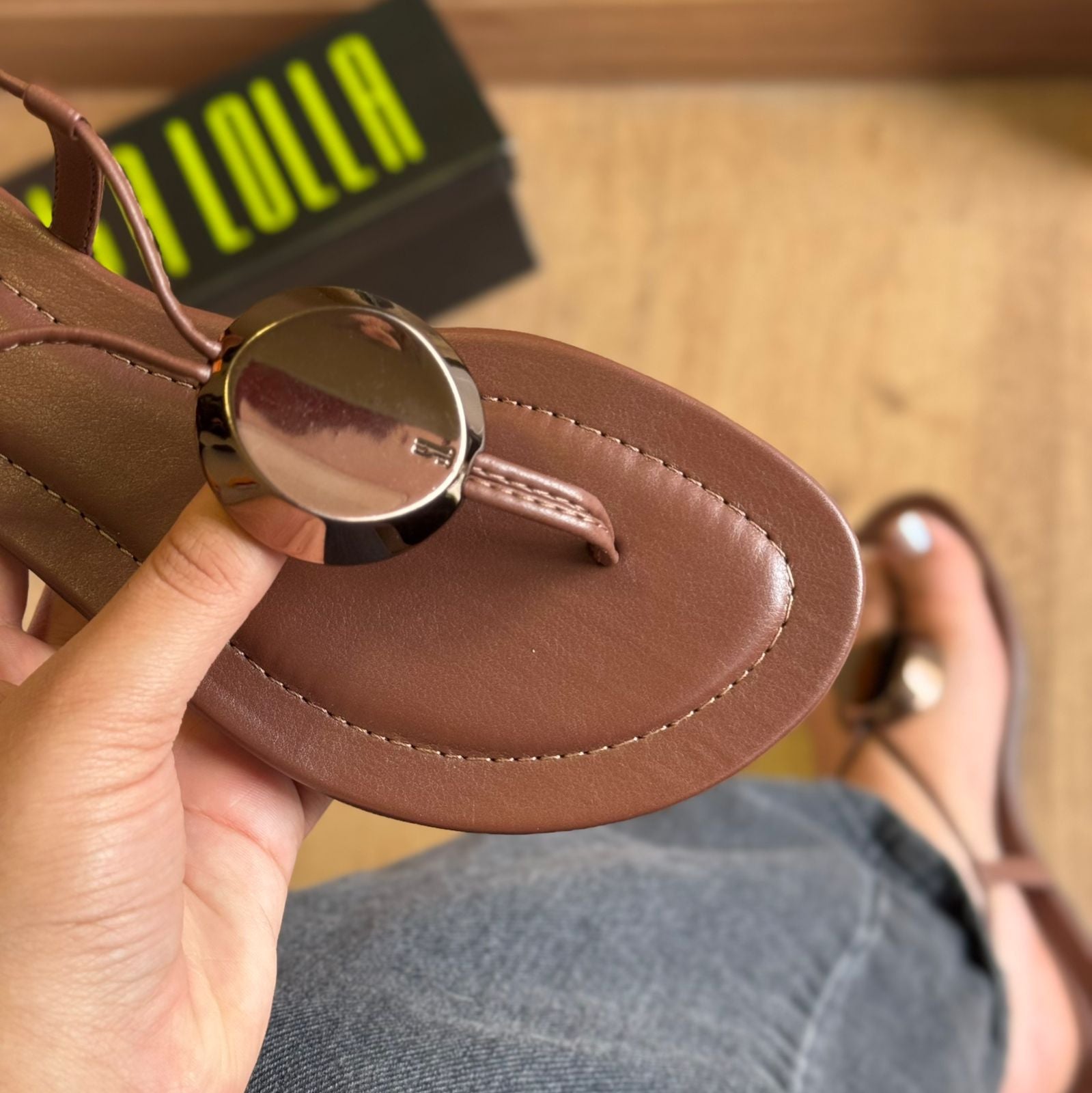 Sandália Rasteira Santa Lolla 07D2.54A2.0300