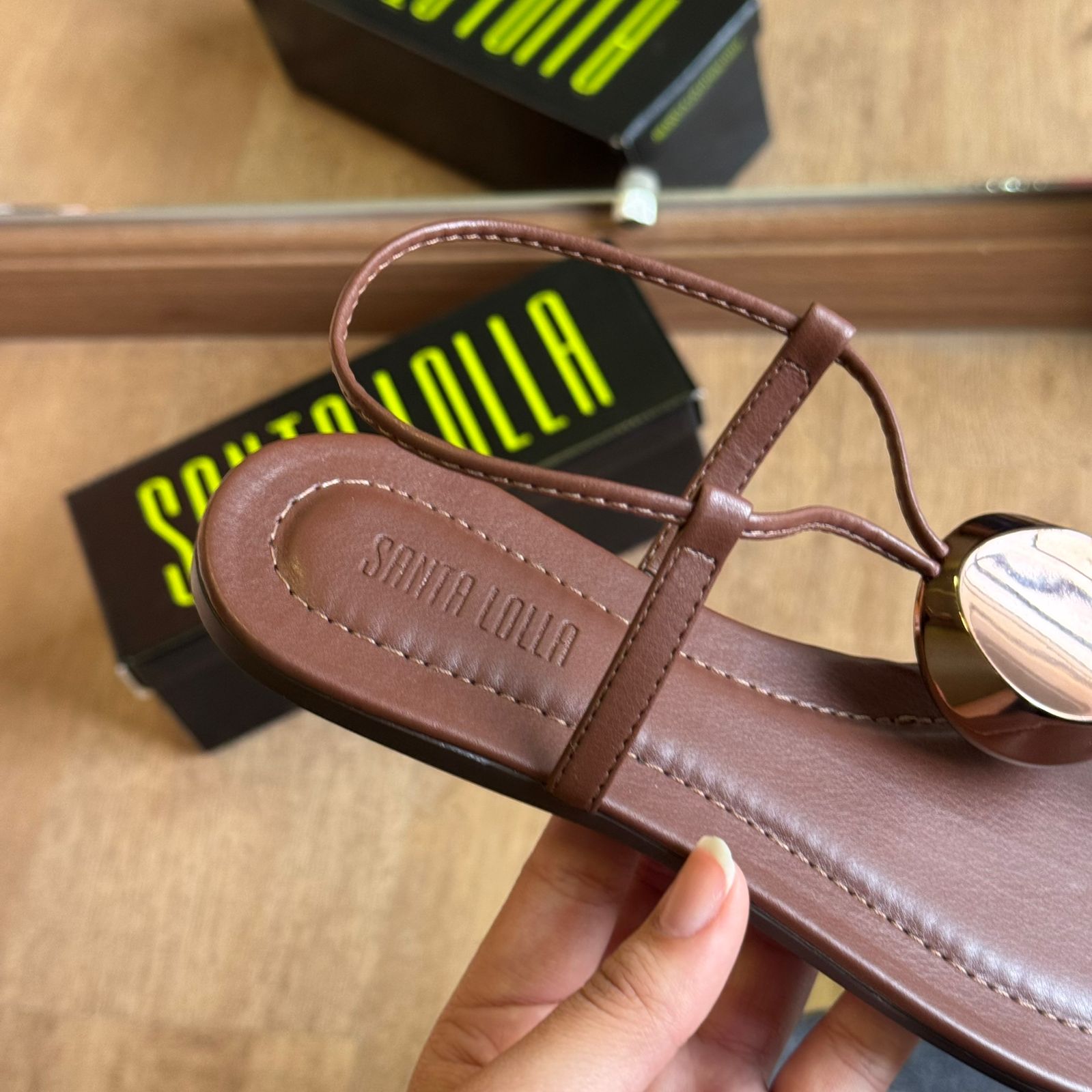 Sandália Rasteira Santa Lolla 07D2.54A2.0300