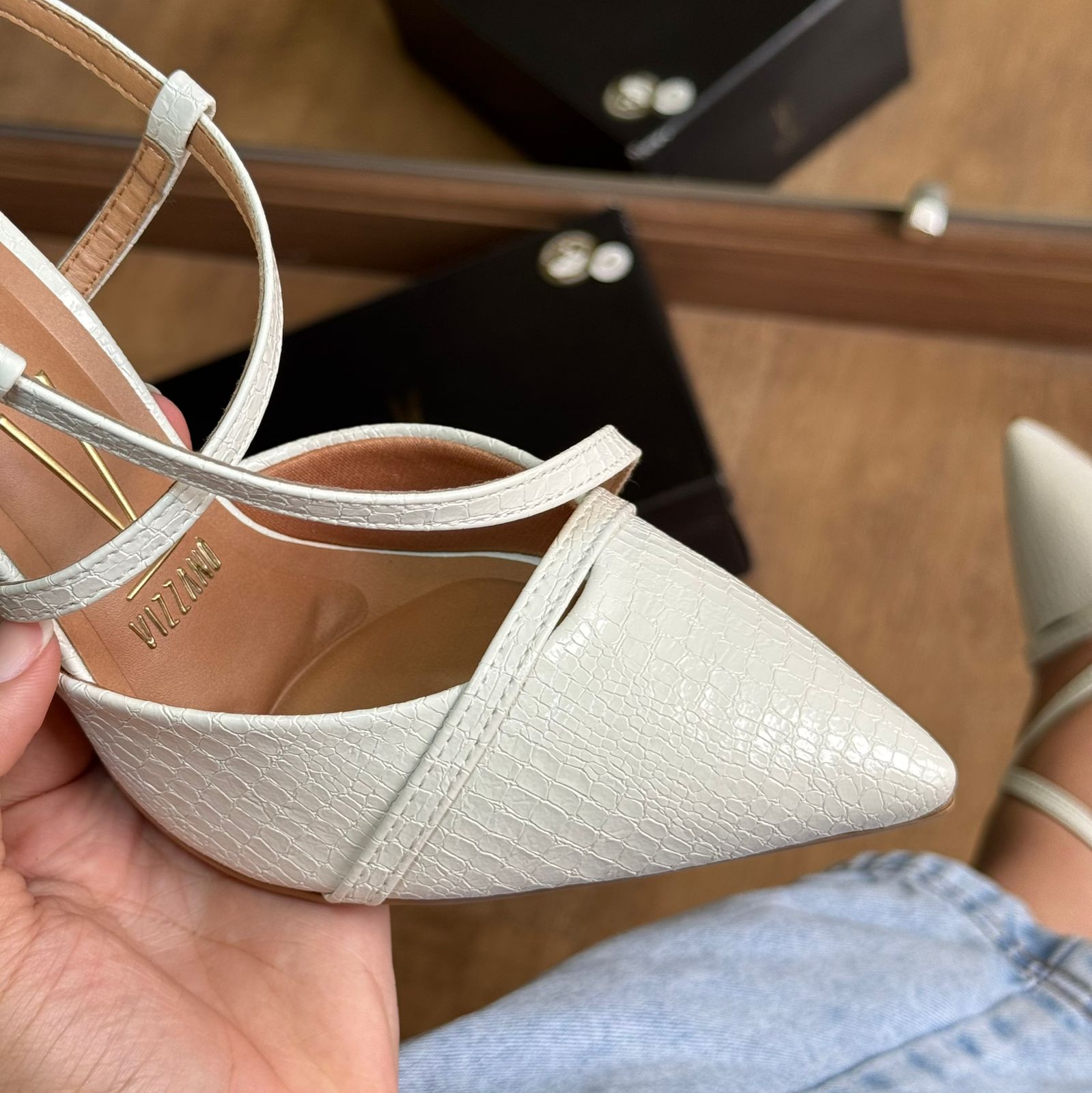 Scarpin Vizzano Croco Verniz Londo 1421.215