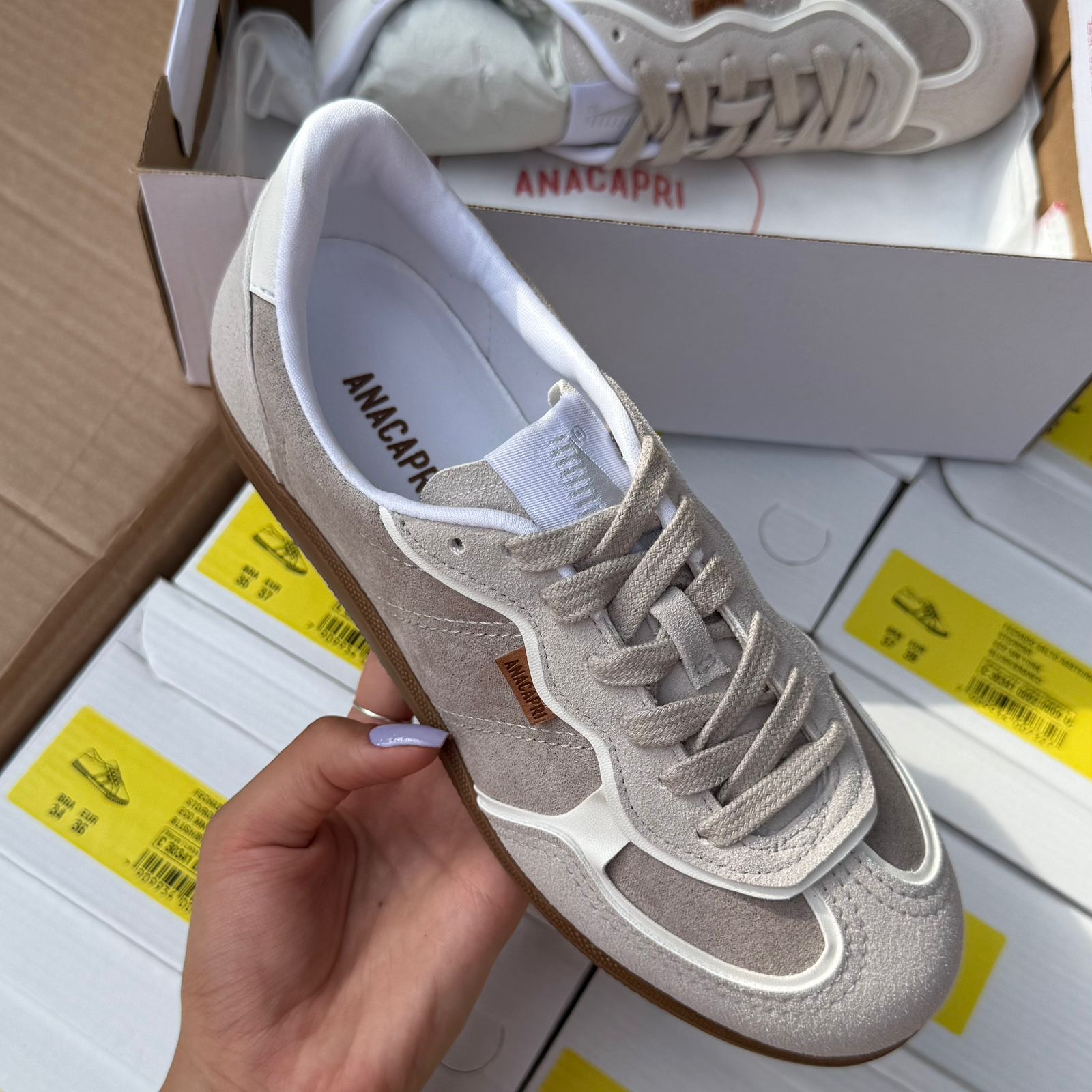 Tênis Ana Capri Aveludado C305790012