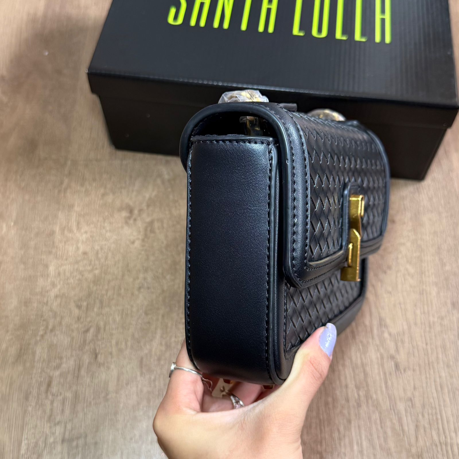 Bolsa Santa Lolla Alça Corrente De Ombro 0470.4BA1