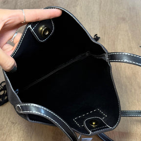 Bolsa Santa Lolla Franja Camurça Transversal  0453.5700.038E