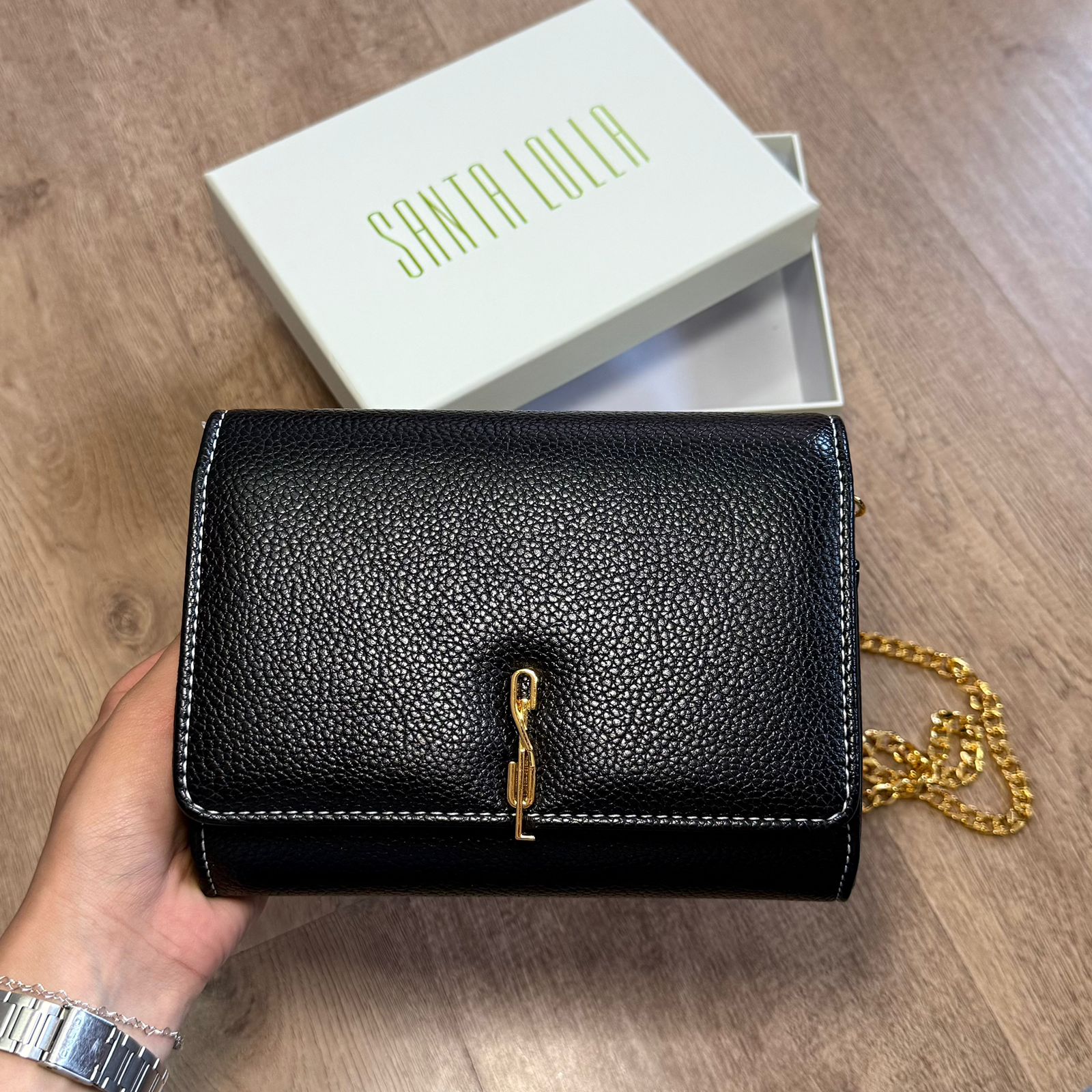 Bolsa Santa Lolla Carteira Alça Corrente Transversal  0471.4BE3