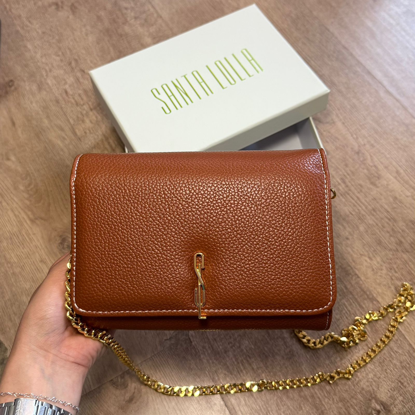 Bolsa Santa Lolla Carteira Alça Corrente Transversal  0471.4BE3