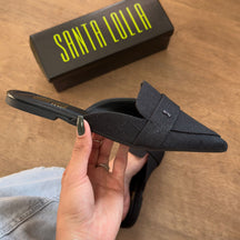 Mule Santa Lolla Linho Copacabana Bico Fino 00DA.154E.02F0