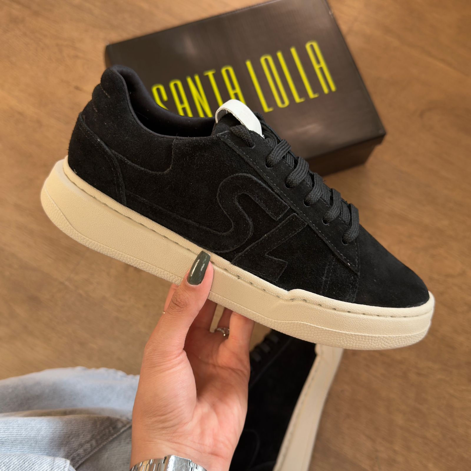 Tênis Santa Lolla Couro Camurça 094A.581A.035A