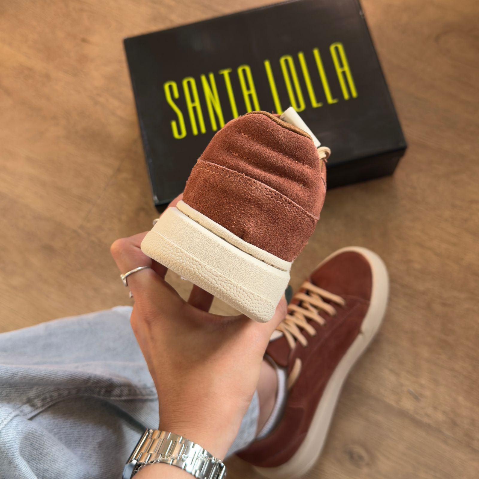 Tênis Santa Lolla Couro Camurça 094A.581A.035A