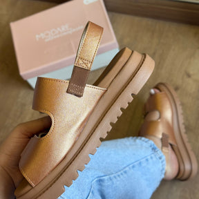 Sandália Modare Espelho Dourado 7200.102