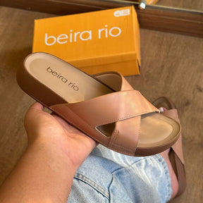 Sandália Beira Rio Rasteira em X 8542.101