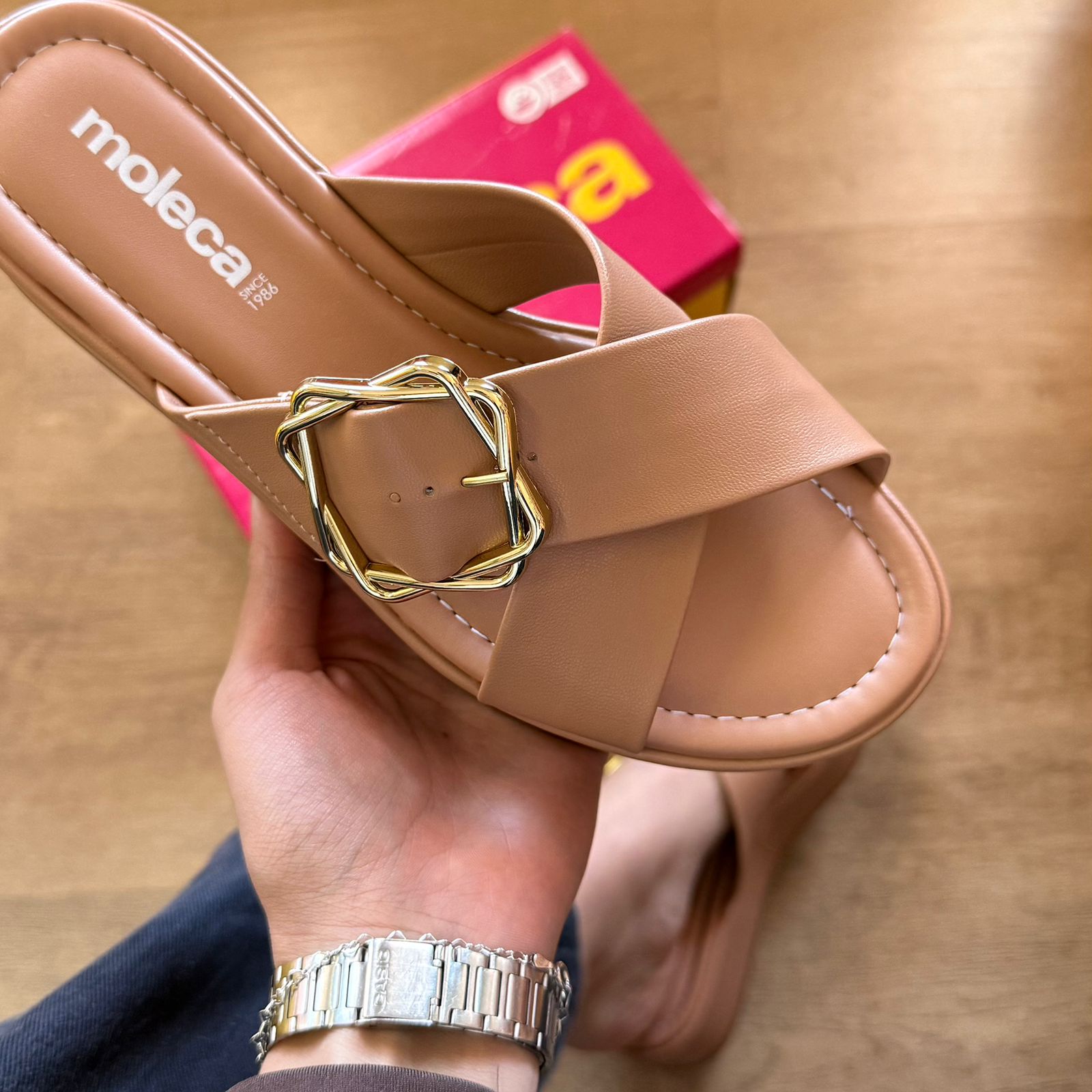 Sandália Moleca Detalhe Fino na Tira 5553.101.9569 - Soft