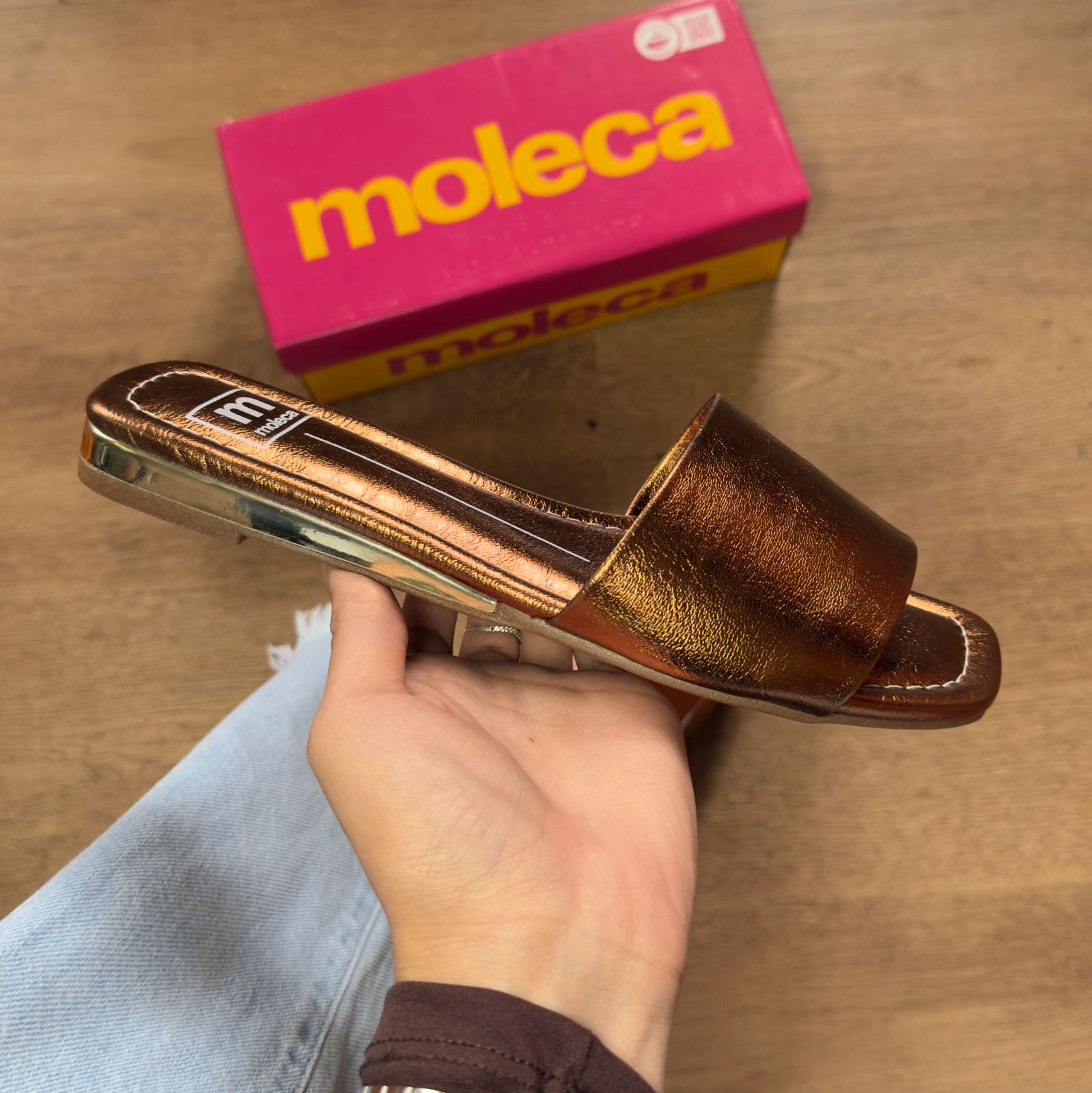 Sandália Moleca Rasteira Slide 5559.100