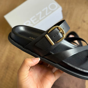 Sandália Arezzo Papete Tiras Finas Cruzadas A13555009