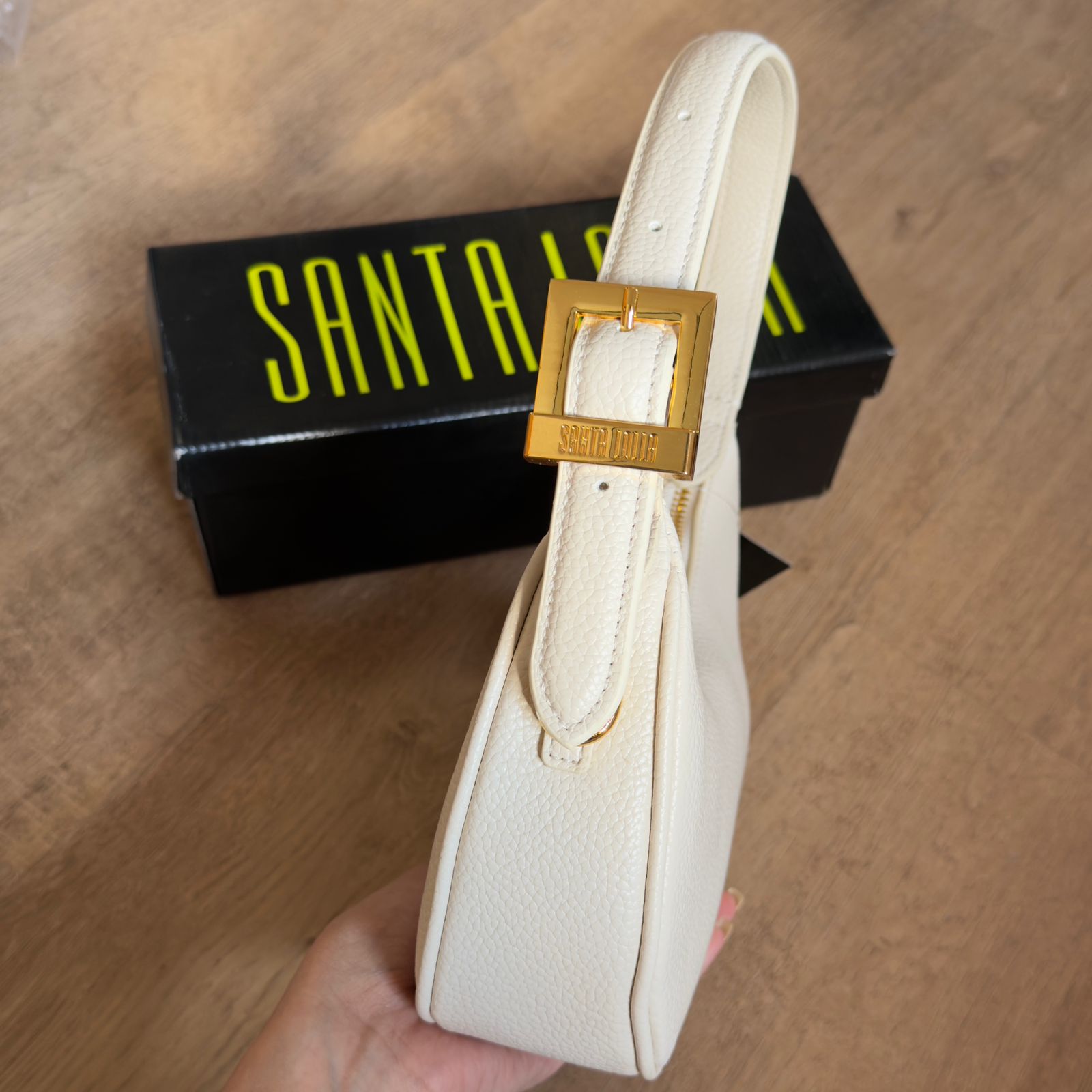 Bolsa Santa Lolla Baguete Meia Lua Alça De Ombro 0470.471A.037B