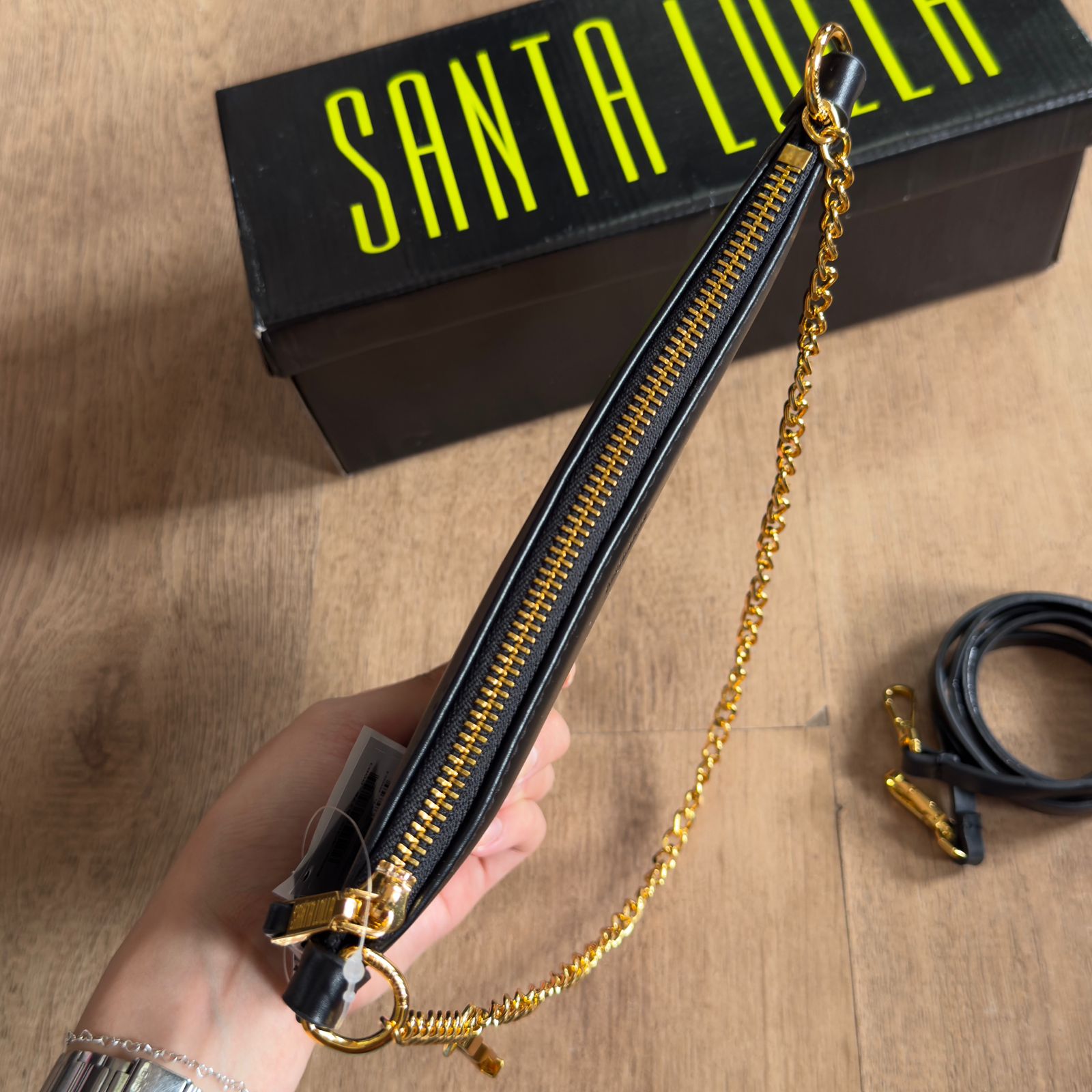 Bolsa Santa Lolla Alça Dourado 0450.4cd5.037b