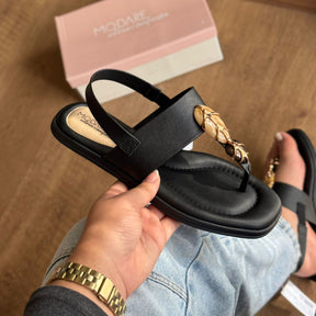 Sandália Modare Rasteira Com Pedrarias 7212.103