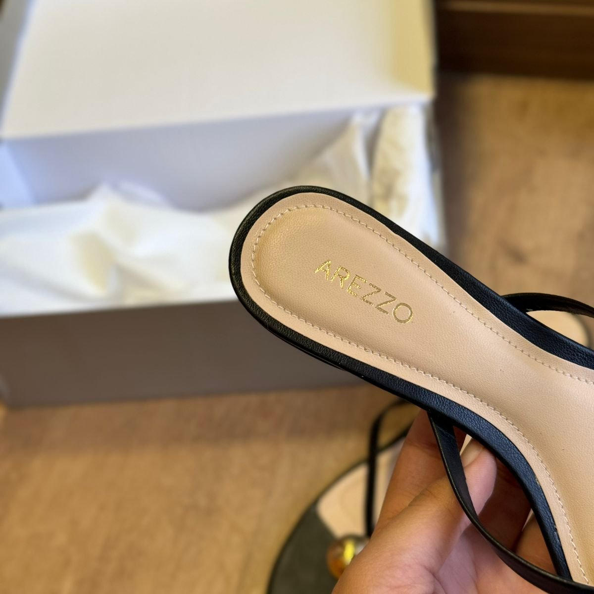 Sandália Salto Arezzo Detalhe Geométrico A135520002