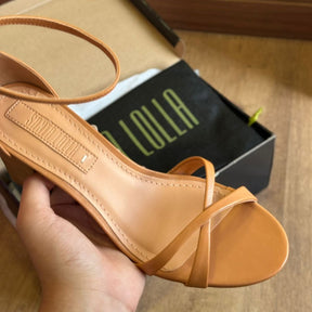 Sandália Santa Lolla Couro Pelica Soft Salto Bloco 0834.4AC8