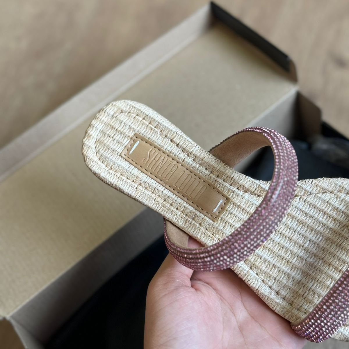 Rasteira Santa Lolla Manta Cristal 01F7.4BEC.00D2