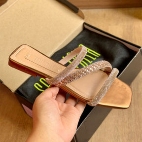 Rasteira Santa Lolla Shiny Metalizado Soft 0775.4CBD.0339