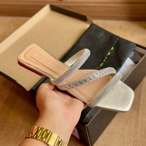 Rasteira Santa Lolla Shiny Metalizado Soft 0775.4CBD.0339