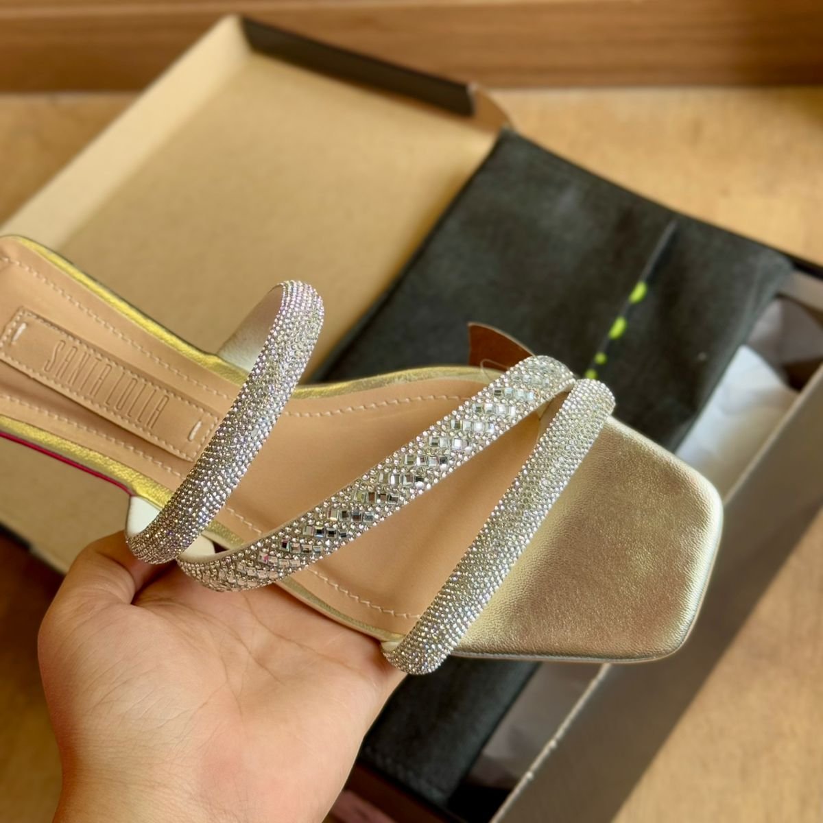 Rasteira Santa Lolla Shiny Metalizado Soft 0775.4CBD.0339