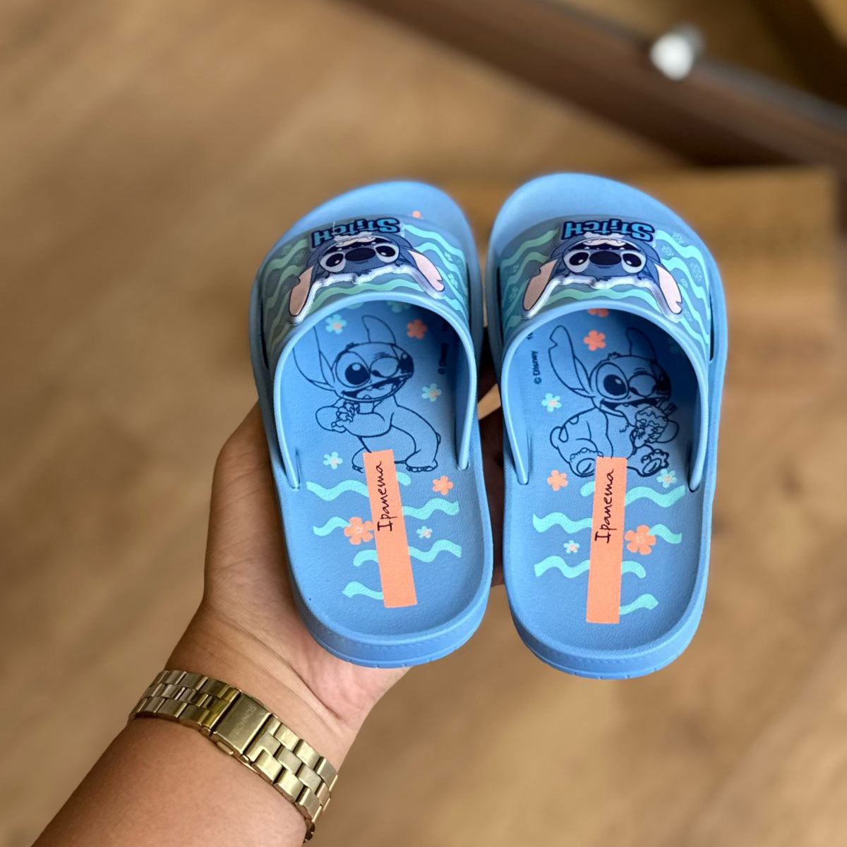 Sandália Slide Ipanema Disney Stitch
