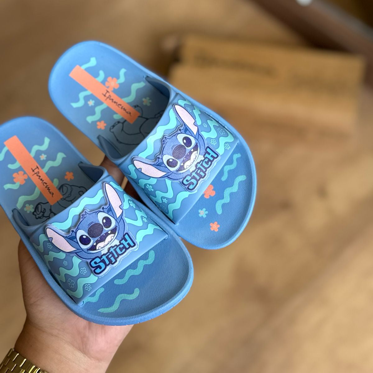 Sandália Slide Ipanema Disney Stitch