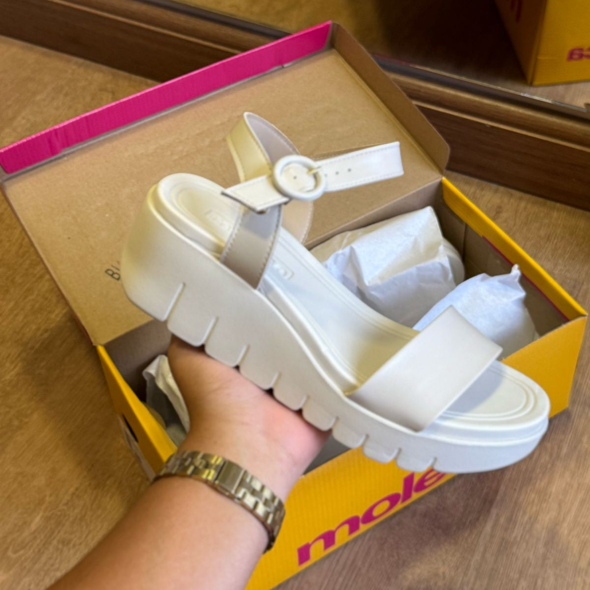 Sandália Moleca Plataforma 5536.100