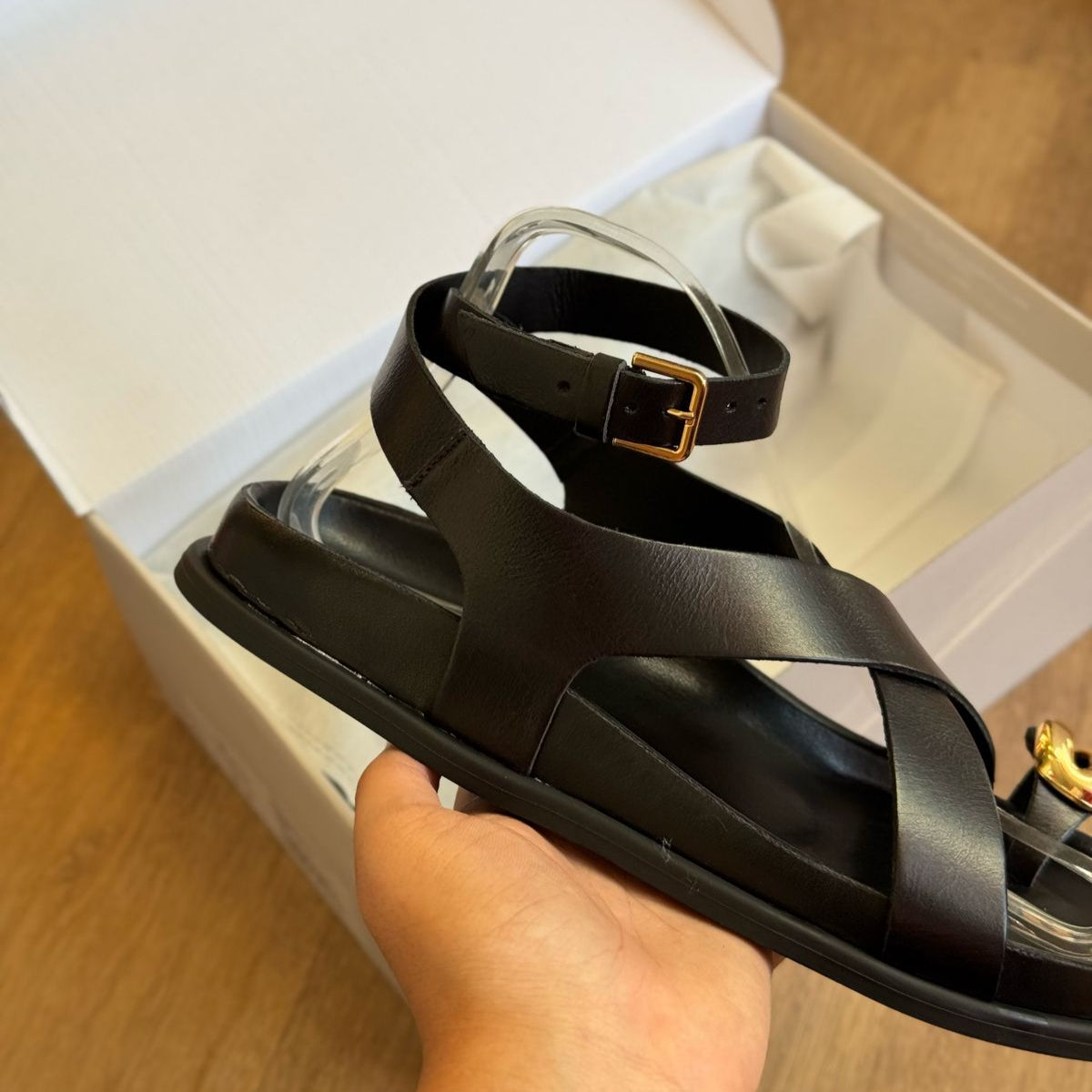 Sandália Arezzo Papete Animal Print A135550010