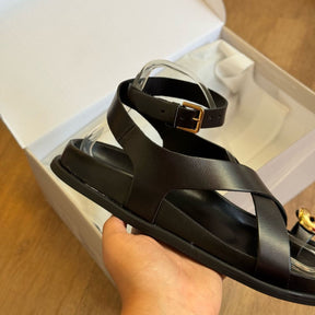 Sandália Arezzo Papete Animal Print A135550010