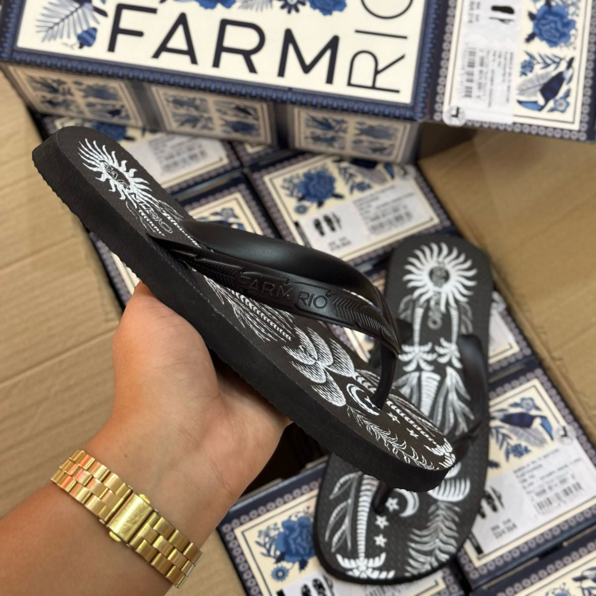 Chinelo de Dedo Farm Estampado J100880024