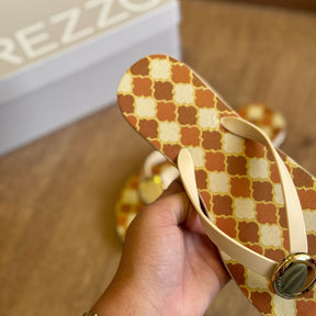 Sandália Arezzo Quadriculado Z190260119