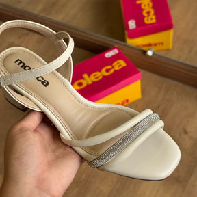 Sandália Moleca Salto Bloco Tiras Grossas 5496.113