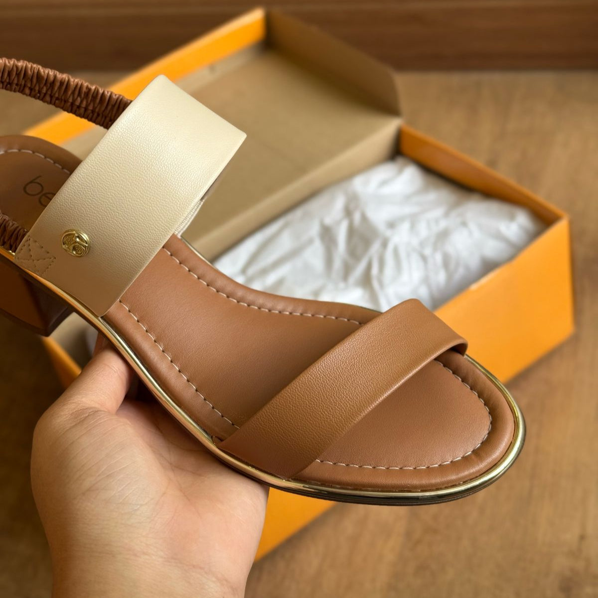 Sandália Beira Rio Salto Bloco 8379.221