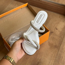 Sandália Beira Rio Tiras Entrelaçadas Brilhosas 8263.976