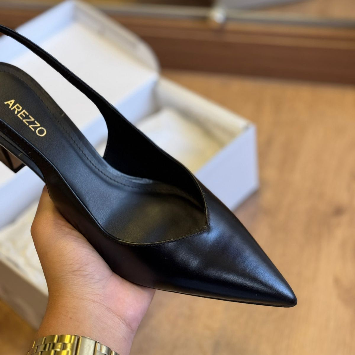 Sandália Arezzo Salto Bloco A137570001