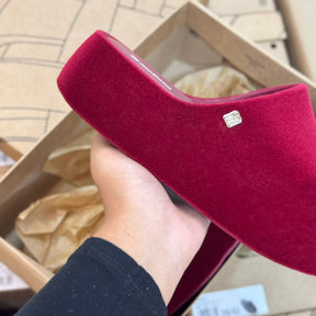 Sandália Melissa Free Platform Slide Velvet 37846