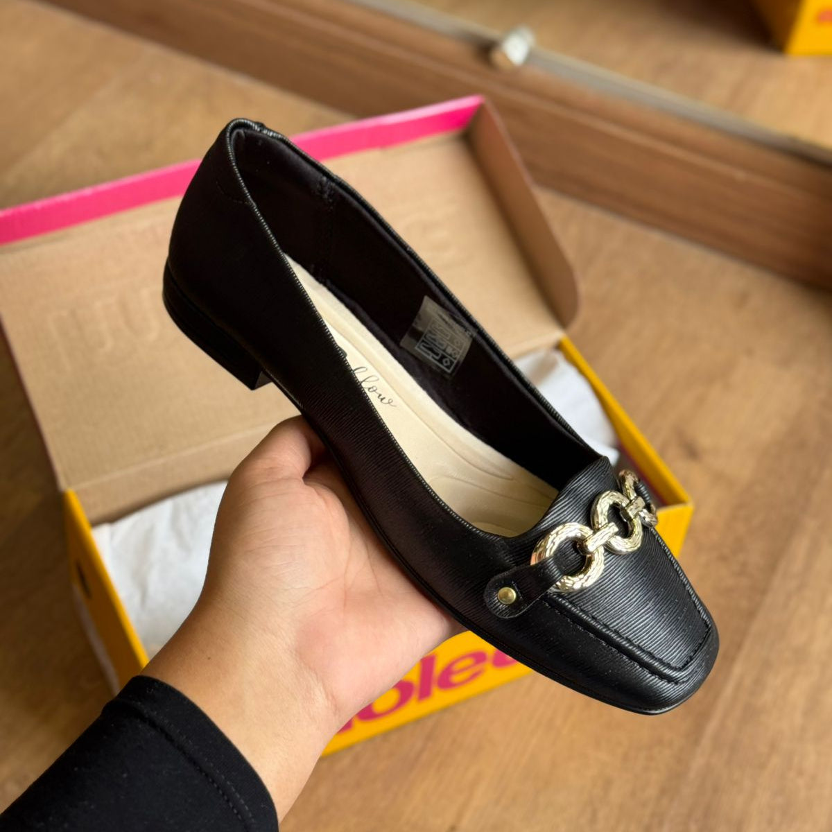 Sapatilha Moleca Detalhe Dourado 5820.106