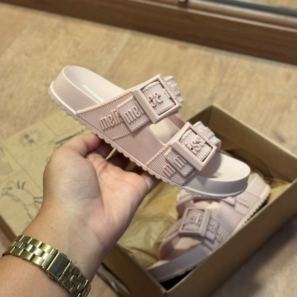 Sandália Mini Melissa Cozy Slide M-Lover Infantil 37576